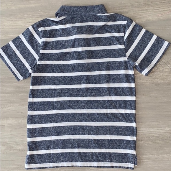 Children’s Place Heathered Grey Striped Polo - Picture 3 of 3